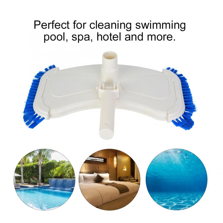 Swimming Pool Suction Vacuum Head Brush Cleaner Above Ground Cleaning Tool Pool Curved Suction Head Cleaning Tool Pool Suction