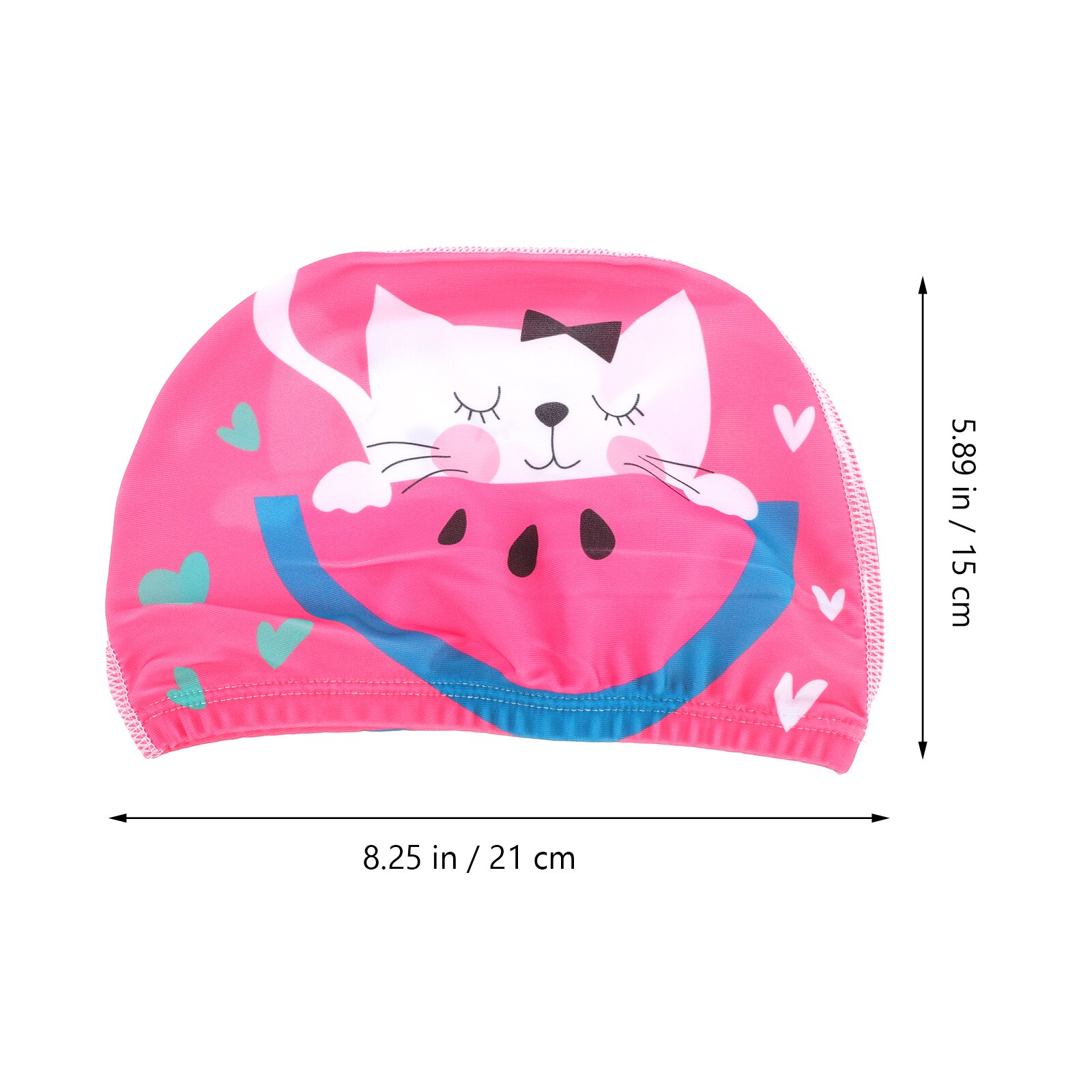 2Pcs Kids Swim Caps Ear Protection Swimming Hats Cartoon Swimming Accessories