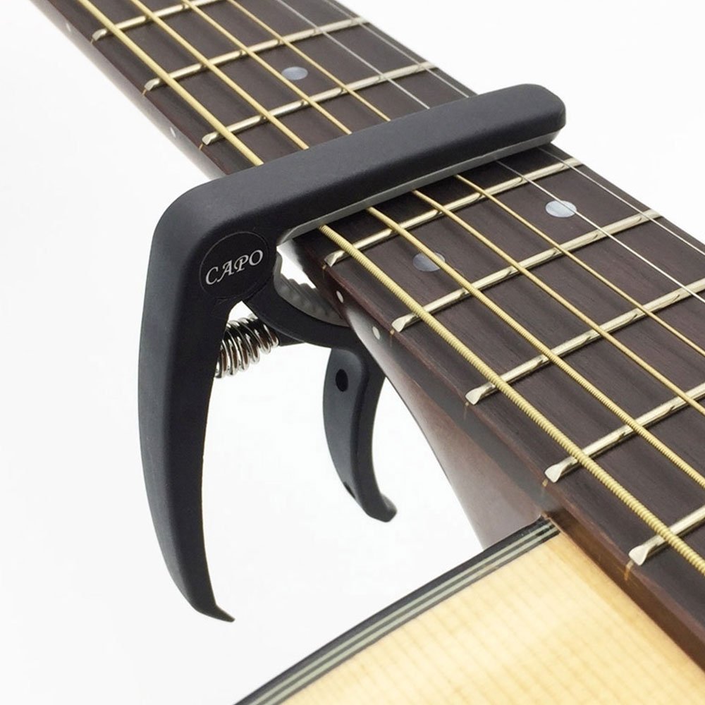 Gitarren-Kapodaster für akustische E-Bass-Gitarren, Ukulele-Schnellwechselklemme, universelles Kapodaster-Gitarrenzubehör mit doppeltem Verwendungszweck