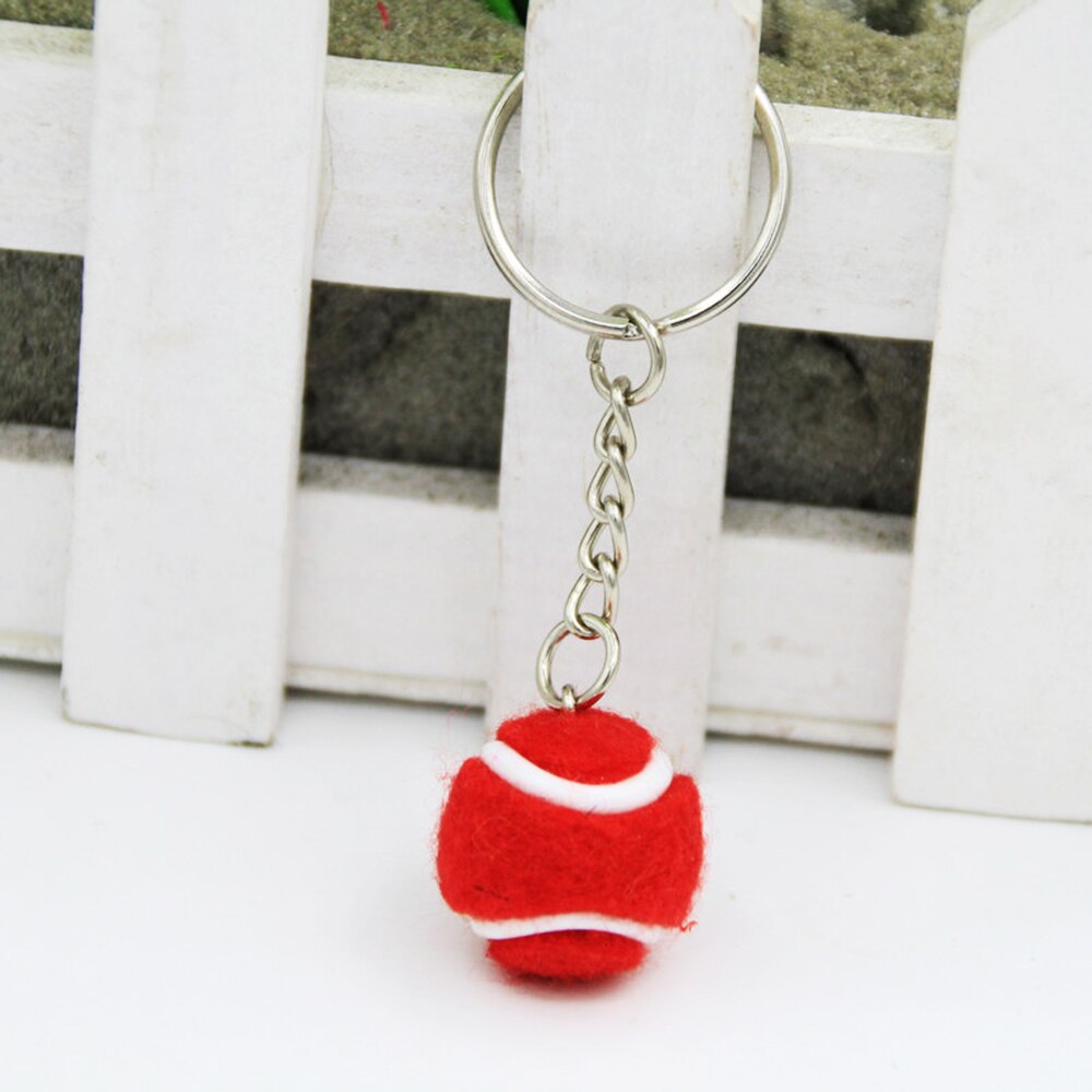 Tennis Racket Keychain - Cute Sport Mini Keychain car Pendant Keyring Sports Key Chain Bag Pendant Figure Charms Key Chains