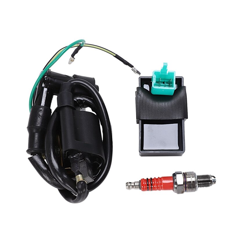 12V Ignition Coil + 5 Pin CDI + Plug Chinese ATV Quad 50 70 90 110 125 Cc: Default Title
