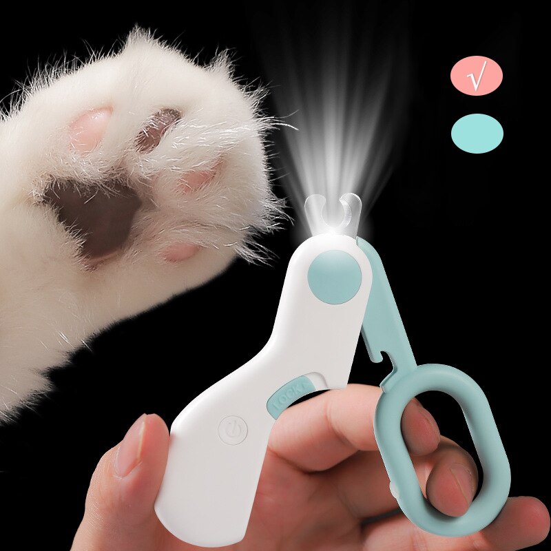 Kat Nagelknipper Led Licht Pet Nagelknipper Professionele Pet Claw Grooming Schaar Voor Katten Kleine Honden Schaar Kat Accessoires