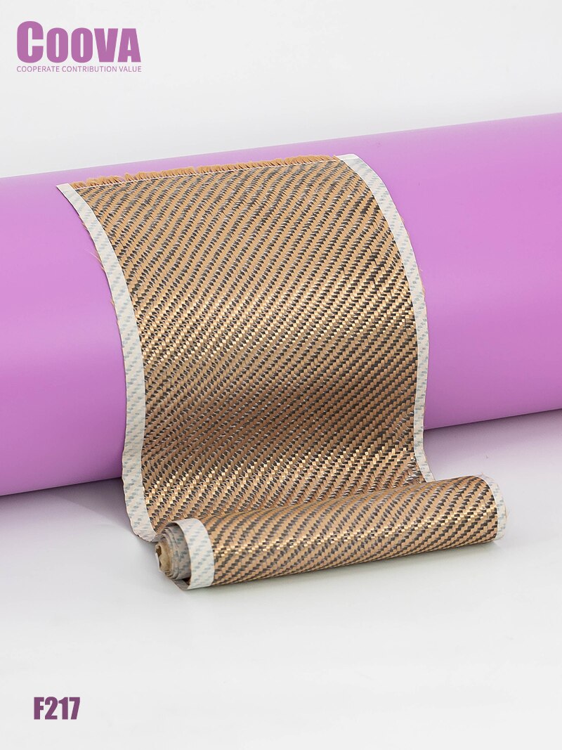 COOVA-tela De Fibra De Carbono y Kevlar, tejido Jacquard Por Mayor, F217, 3K