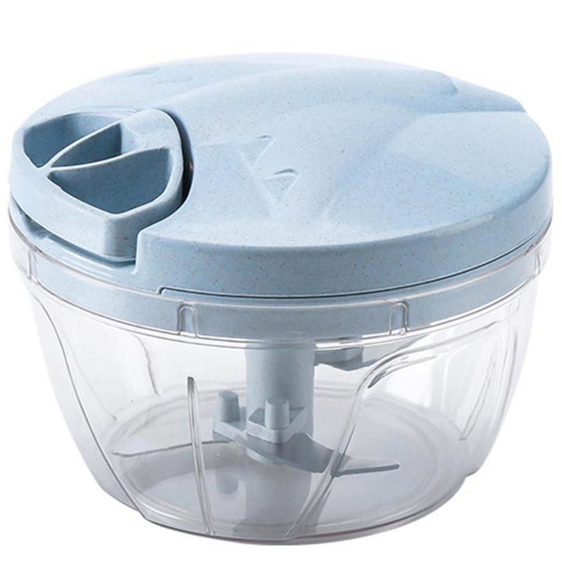 Trituradora giratoria de frutas y verduras, trituradora de carne Manual de acero inoxidable, paja de trigo, cortador de ajo, electrodomésticos para alimentos