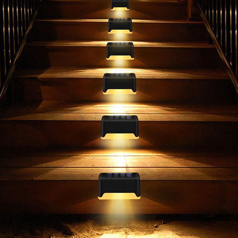 Outdoor Step Lights Practical Solar Lamp Outdoor Waterproof Stair Light LED Step Light Garden Decoration Landscape Ceiling Light