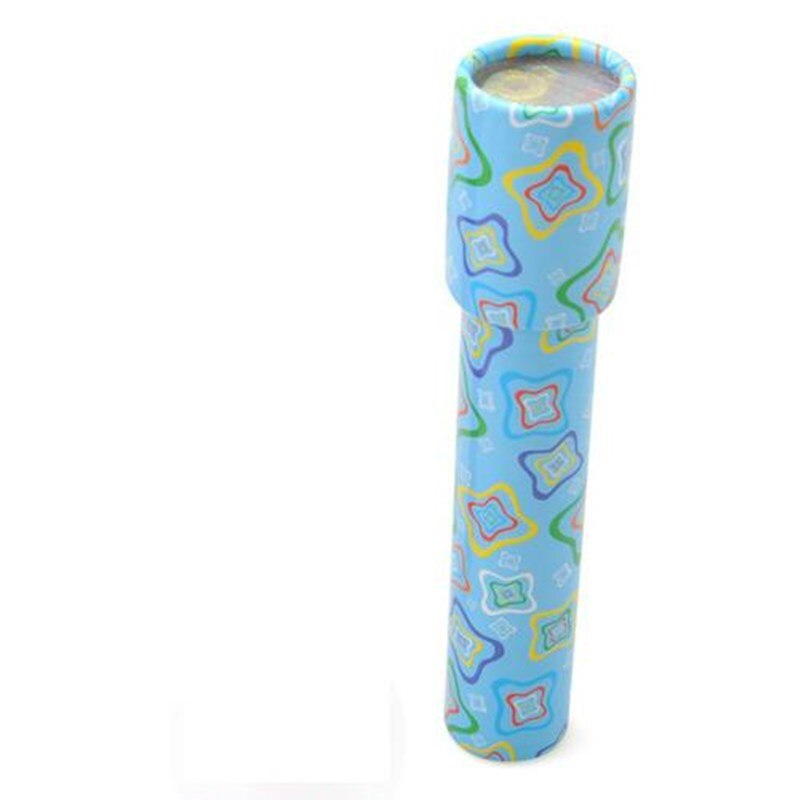 1 Pc Schaalbare Roterende Plastic Kaleidoscopes Uitgebreide Rotatie Verstelbare Fancy Gekleurde Wereld Kind Zintuigen Ontwikkeling Speelgoed: blue