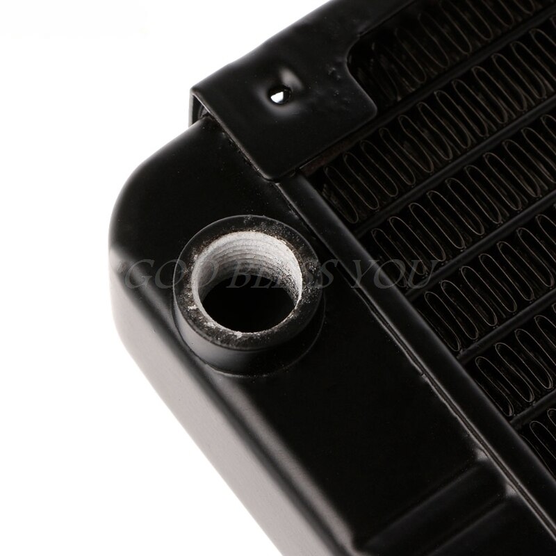 120mm Aluminum Computer Radiator Water Cooler 10 Tube CPU Heat Sink Exchanger