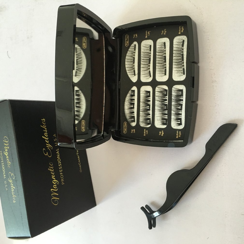 Magnet Falsche Wimpern High-end-Faser Dauerhaft Wasserdicht Leicht Zu Bedienen Weibliche Magnet Falsche Wimpern Mit Clip