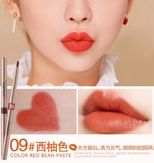 11 farger automatisk lip liner langvarig vanntett lip liner blyant vanntett leppe verktøy leppesminke: 09
