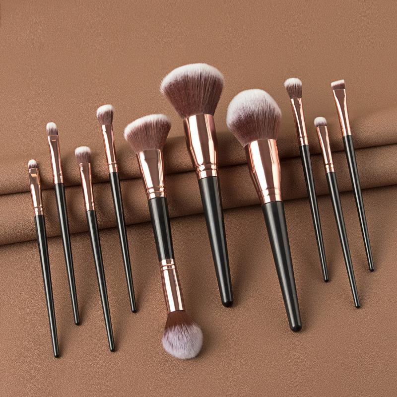 Brocha de maquillaje opcional para amigo de la piel, brocha para sombra de ojos, base, polvos correctores, brocha mixta para cara, ojo, labio, herramienta cosmética, 7/10/15 Uds.: 04
