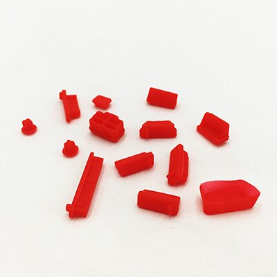 13 Stks/set Kleurrijke Silicone Anti Dust Plug Cover Stopper Laptop Stof Plug Laptop Stofdicht Usb Stof Plug Computer Accessoires: red
