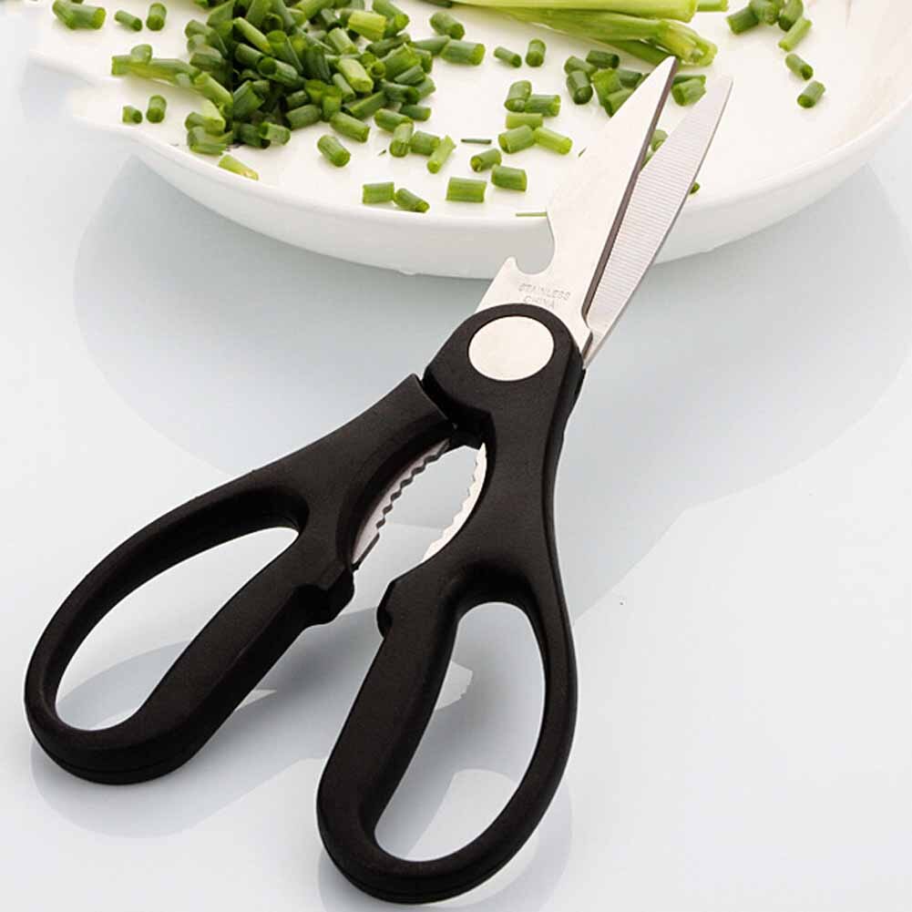 Stainless Steel Multifunction Kitchen Scissors Black Color