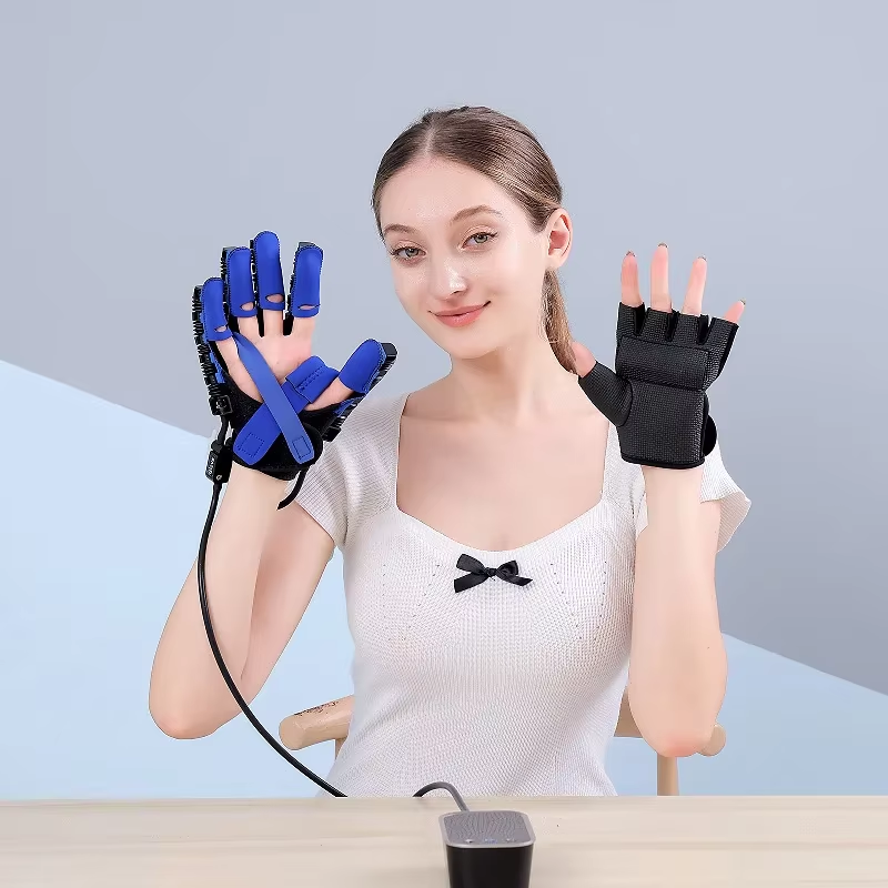 Luvas de treinamento de reabilitação de mão luvas de robô de reabilitação acidente vascular cerebral hemiplegia massagem inteligente função de mão luvas de robô