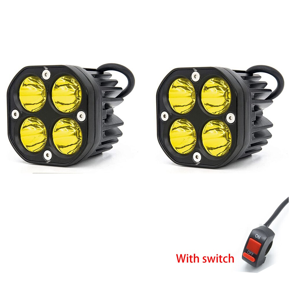 Motocykl światła doprowadziło światła robić jazdy dla samochodów bar światła przeciwmgielne reflektor reflektor DRL strąk lampa dla automatyczny Niva Lada 4x4 wyłączony Droga ATV: AYZ080 2 szt