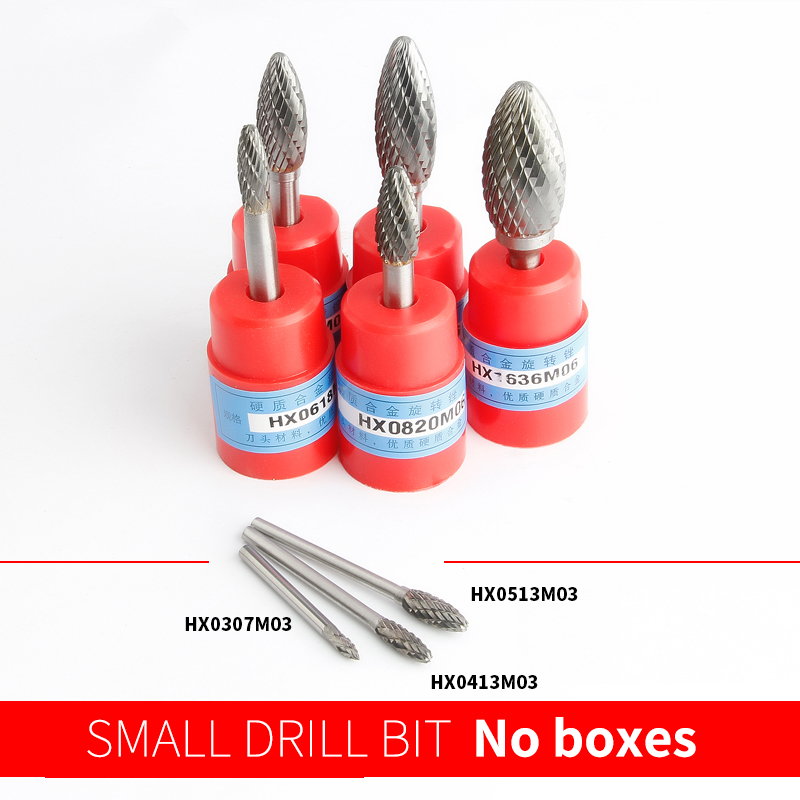 Lime rotative en forme de torche, outil de sculpture sur bois, fraise en carbure de tungstène, tête de meulage, Type H, broyeur, 1 pièces