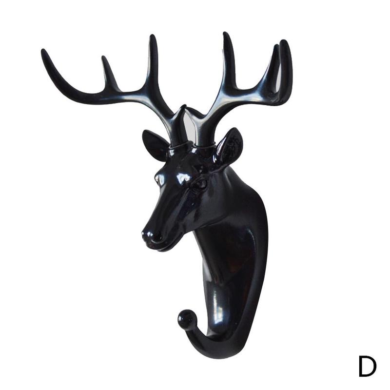 Ganchos con forma de Animal para colgar en la pared ganchos de pared con forma de Animal, de rinoceronte, caballo, jirafa, elefante, para sombrero, gancho, soporte para decoración del hogar: D