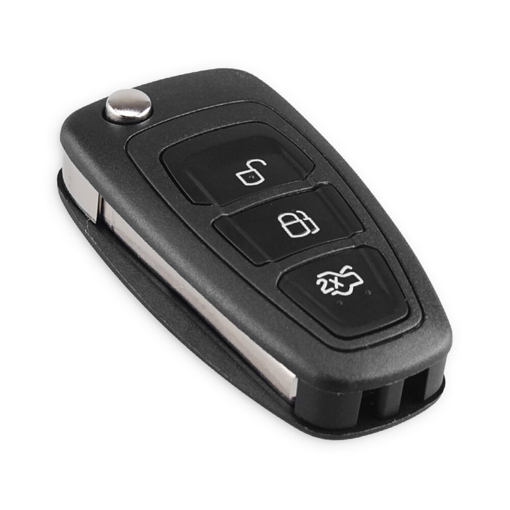 Keyyou 3 knappar 434/433 mhz fsk för ford mondeo focus c-max bil fjärrkontrollnyckel 4 d 63 chip 40/80 bit