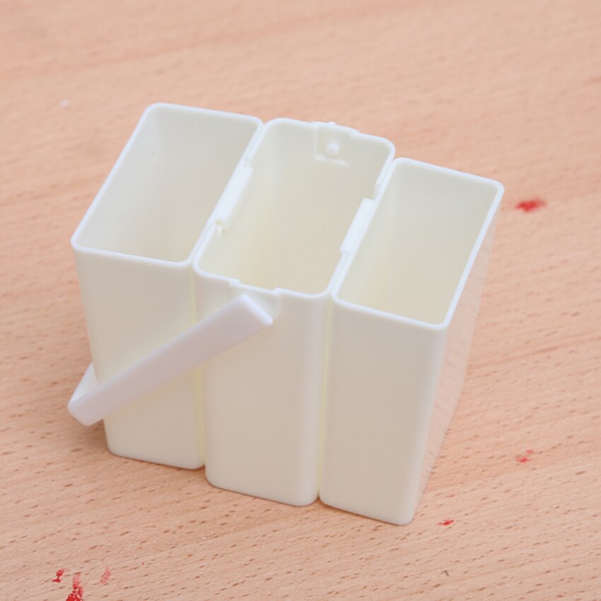 Drie Zinkt Schilderij Borstel Wassen Emmer Aquarel Pen Borstel Draagbare Vat Schilderen Penselenbakje Voor Tekening Art Supplies