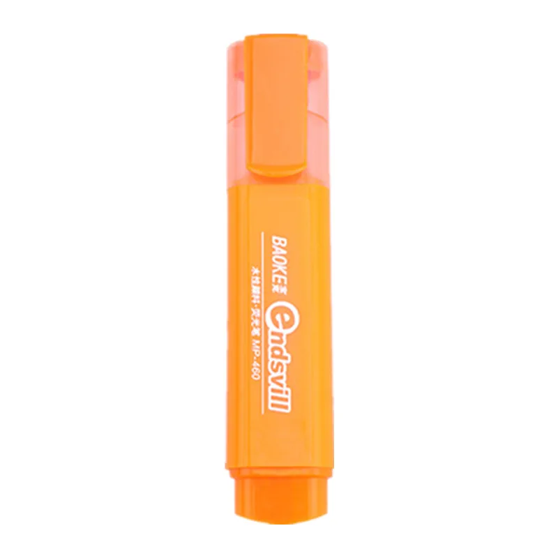 Stylo surligneur structurels ent, marqueurs, surligneurs, marquage, dessin, griffonnage, note, école, papeterie, 1 pièce: Orange