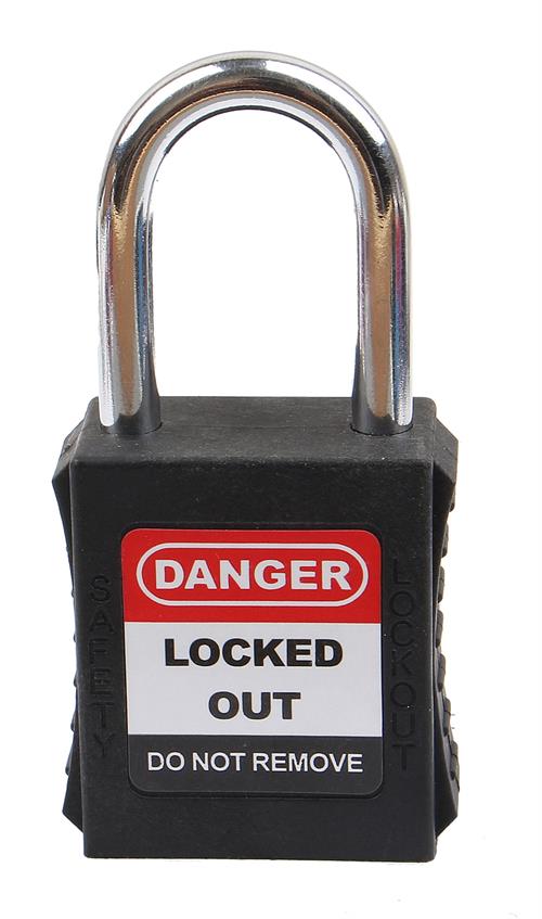 2pc Loto 38mm Color Different Security Lock Safety Padlock: KD NT-A38S Black