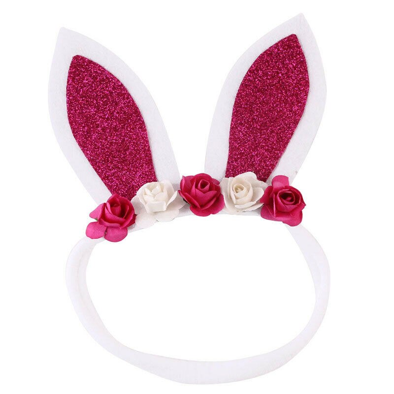 Nette Baby Mädchen Kleinkind Kinder Elastische Blume Haar Band Stirnband Headwear haarband Sommer Süße Prinzessin: Rose Red