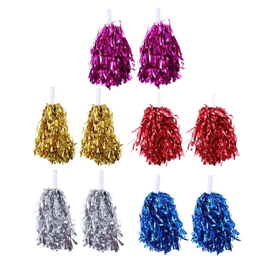 10 Pcs 25g Jubeln Bälle Squad Spirited Spaß Cheerleading Kit Cheer Poms Cheerleader Supples mit Griff für Competitio: As Shown