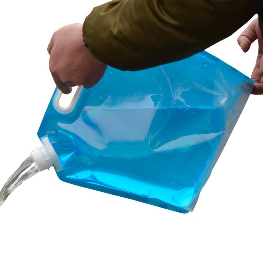 5L /10L Folding Drinking Water Bucket Camping Hiking Water Container Storage Bag levert 2jul11