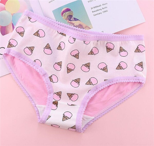 4 pz/lotto Bambini Biancheria Intima di Cotone Ragazze Slip Solid Vita Bassa Brevi Riassunti Delle Signore Comode Mutandine e boxer TWY-L231-4p