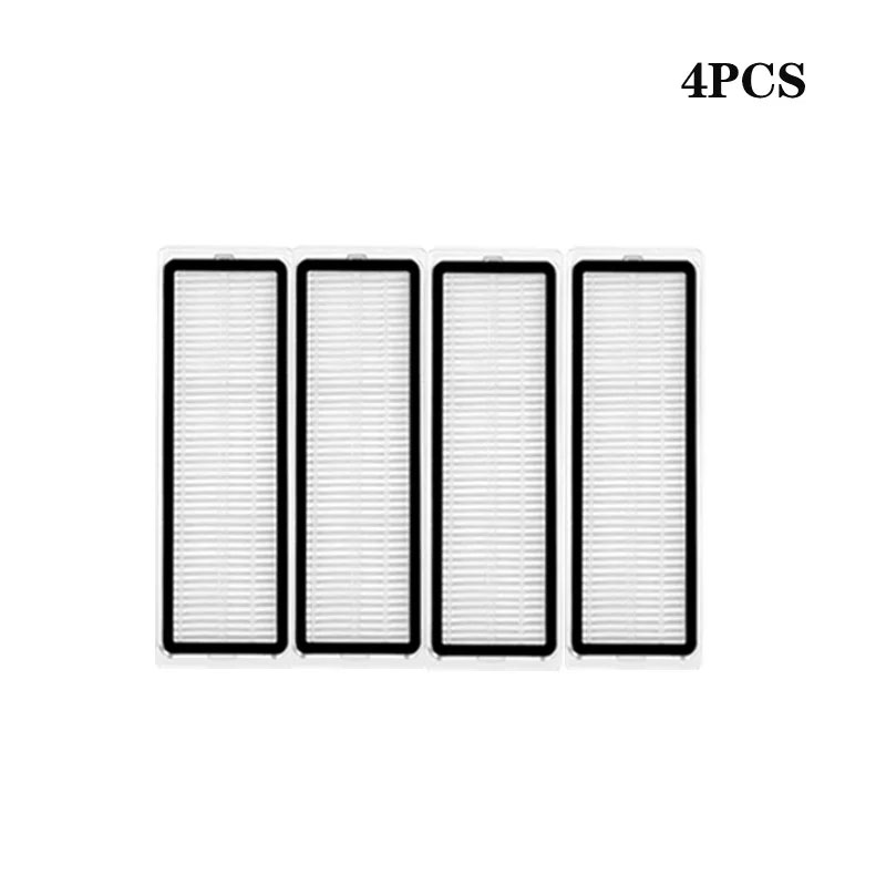 Piezas de repuesto para Robot aspirador Xiaomi X20 + / X20 Plus, accesorios, Cepillo Lateral principal, filtro Hepa, paño de mopa, bolsa de polvo: Amarillo claro