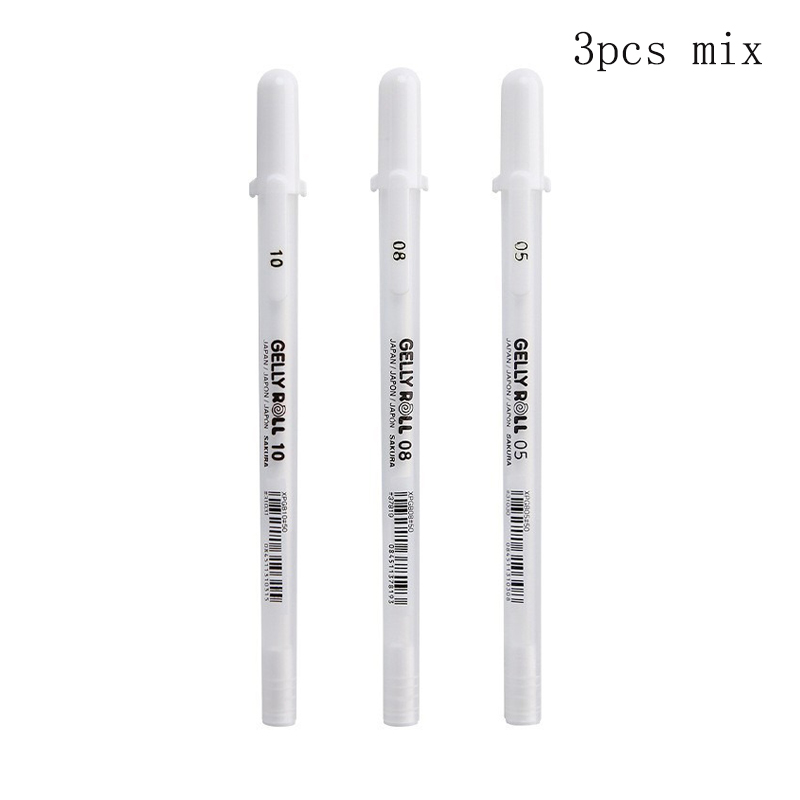 Penna gel bianca da 0,3/0,4/0,5 mm Penna Marke ad alta luminosità Penna per pittura artistica in cartone nero Penne a linea bianca Scrittura fluida: prugna