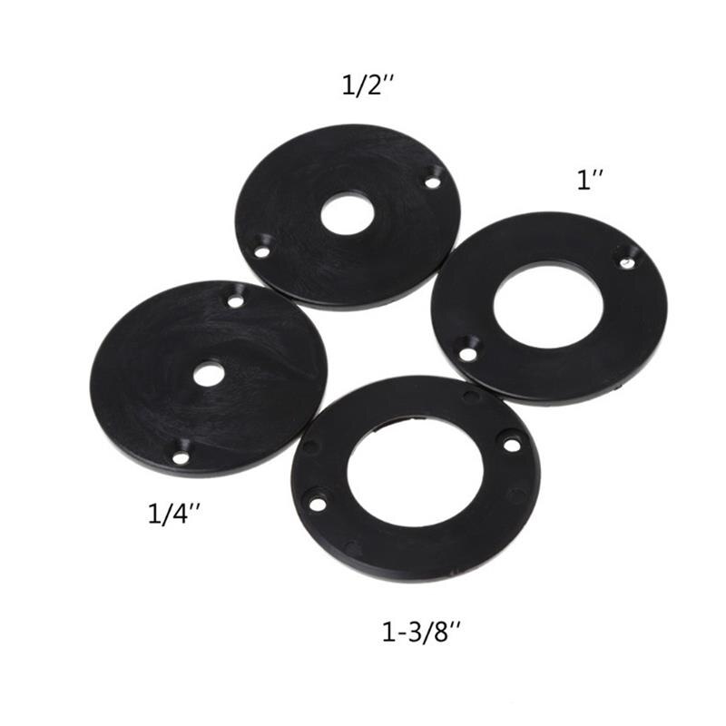 Router Table Insert Plate with Router Insertion Ring and Install Screws for DIY Woodworking Engraving Machine Benches
