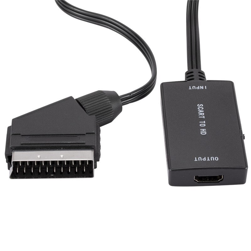 1Pc Hd 1080P Scart Naar Hdmi-Compatibel Kabels Converter Adapter Voor Video Audio Converter Met Usb Kabel voor Hdtv Dvd Adapter