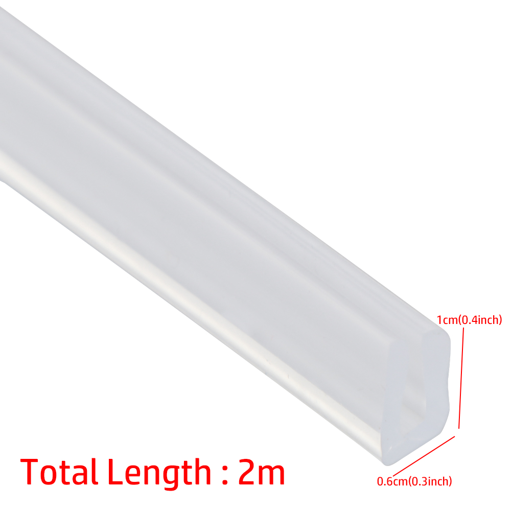 2 Meter U-Kanaal Rubberen Rand Afdichtstrip Douche Deur Glas Afdichting Tape Rand Guard Tochtstrip Meerdere Maat: CAMEL