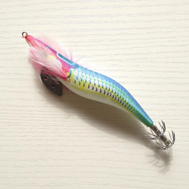 5pcs Top Gold/Shine color calamar squid jigs Japan type fishing squid lures Hard fishing lure strong fishing hook