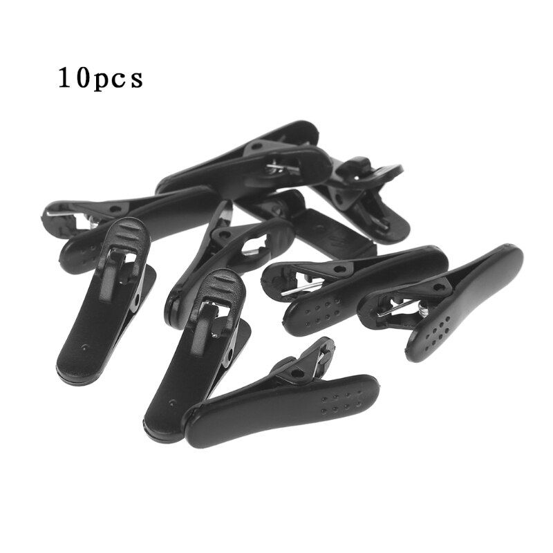 10 Pcs Headphone Earphone Cable Wire Cord Clip Nip Clamp Organization Holder: black