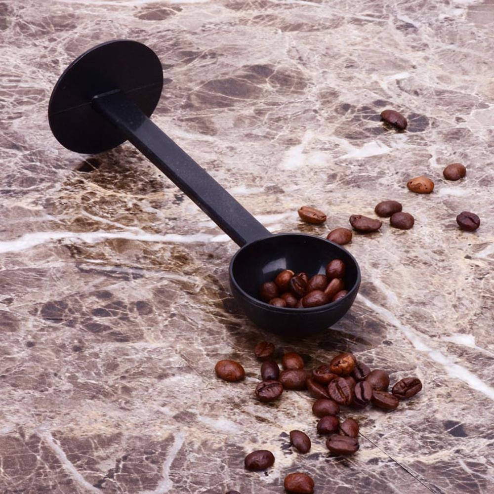 Cuchara de café 2 en 1, cuchara medidora estándar de 10g, cuchara para frijol en polvo, accesorios para cafetera