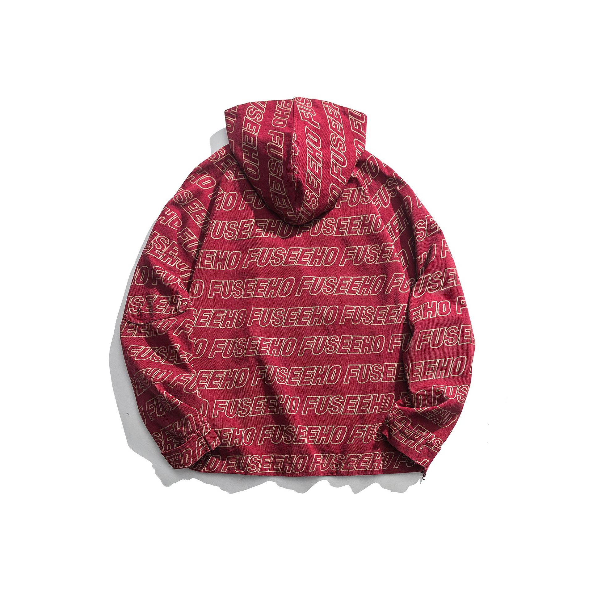Chaqueta con capucha de cuello samurái con letras, chaqueta japonesa de primavera, 2022 SS