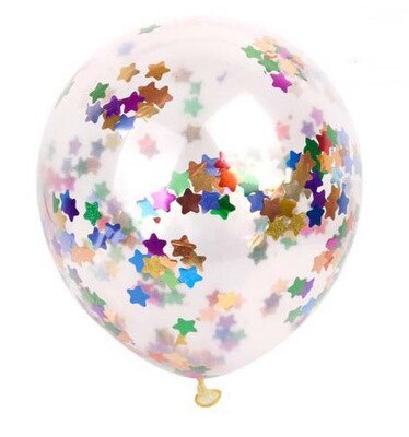 Goud Folie Confetti Transparante Ballonnen Goud Folie Confetti Latex Ballon Party Bruiloft Verjaardag Ballonnen Baby Shower Decoratie: D / 1pcs