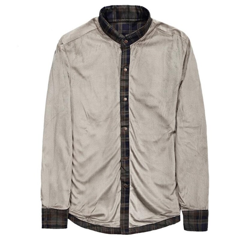 Märke casual fleeceskjortor män vinter flanell tjocka varma rutiga skjortor bomull långärmade affärsskjortor chemise homme