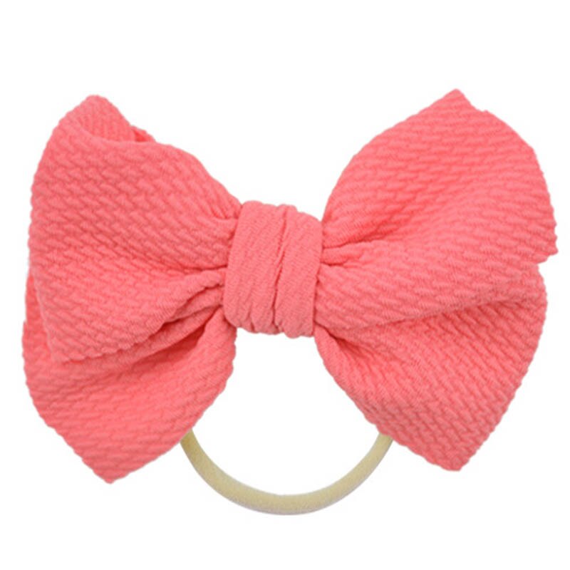 Peuter hoofddoek baby stretch knoop strik meisjes haarband kinderen tulband hoofdband: Watermeloen rood