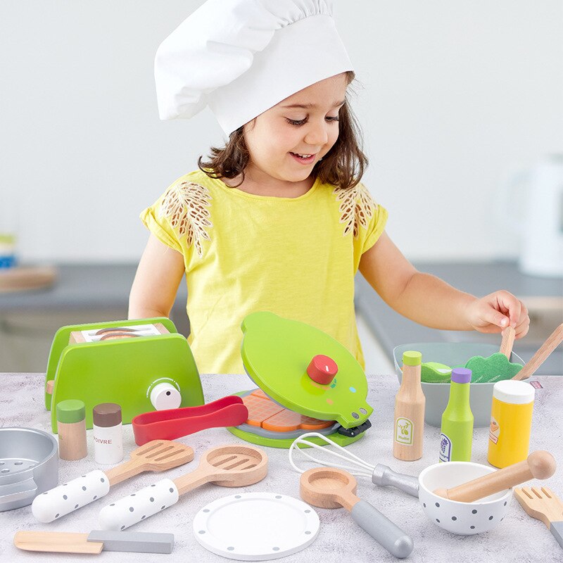 Houten Pretend Speelgoed Kinderen Simulatie Keuken Speelhuis Leren Cut Fruit Koken Spelletjes Baby Vroege Onderwijs Speelgoed