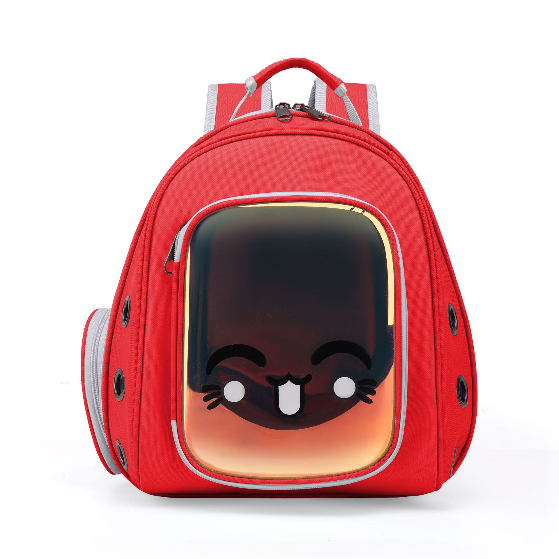Pet Carrier Bags Astronaut Space Capsule Backpack For Cats Small Dogs Portable Doggie Kitten Cat Travel Bag Outdoor Puppy: Red