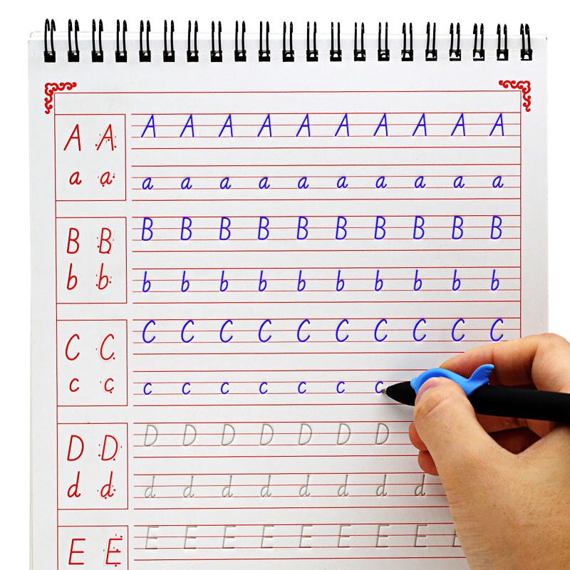 English Copybook for Primary School Students 1-6 Grade 3, 4 and 5 Books for People to Teach The Letter English Practice Copybook