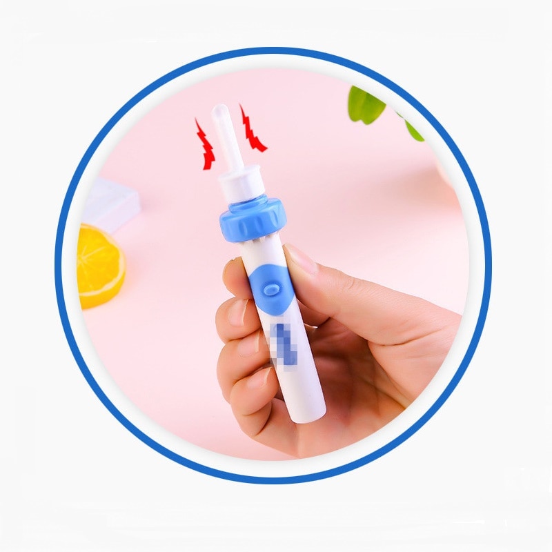 100% Brand Electric Ear Wax Device Adult Child Painless Safety Cordless Vacuum Ear Cleaner Wax Remover Kit Personal Care