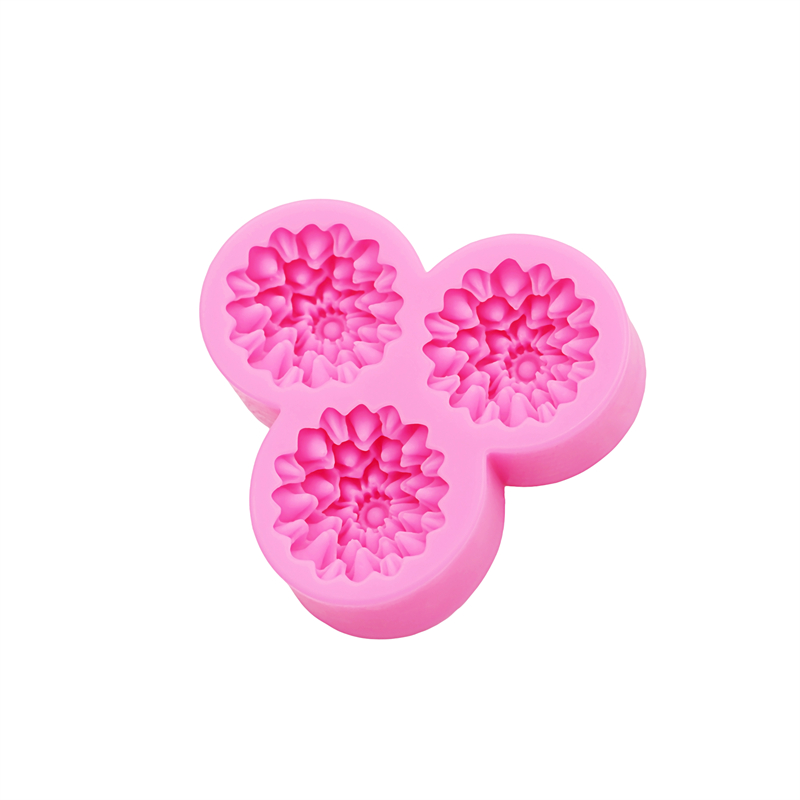 Ping-pong margarida flores molde de silicone diy rosa floral resina caso de telefone cabeça corda acessórios para o cabelo molde flor molde de chocolate