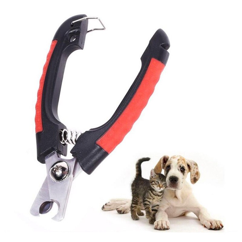 Professionele Roestvrij Staal Hond Nagelknipper Cutter Katten Grooming Schaar Clippers Voor Hond Dieren Met Slot S M Maat: B / L