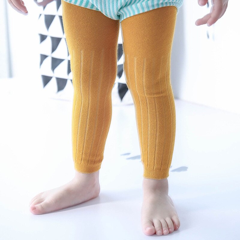 3 stk/partij 0-24m Baby Meisje & Jongen Leggings Kids Katoen Dobby Solide Kleur Regelmatige Mid Elasic Taille leuke Broek: 1 / 24M