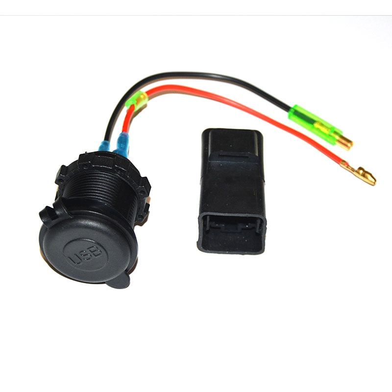 Motorsykkel usb sykkellader til kawasaki versys 650/1000/ x300/ x650/ ninja 400/ ninja 650 med relé /12v 22a