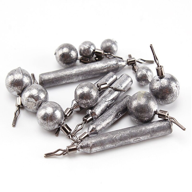 OBSESSION 10pcs/lot Shot Fishing Lead Sinker 3.5g 5g 7g 10g 14g 20g ead Weight For Bass Fishing Baits Sinkers Accessories