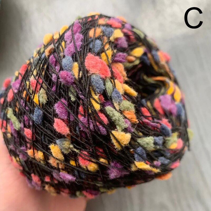 Fil de laine couleur bonbon arc-en-ciel, 50g/boule, ligne de fil de boule, tricoté à la main, poupée Crochet pull, matériau de fil de laine: 03